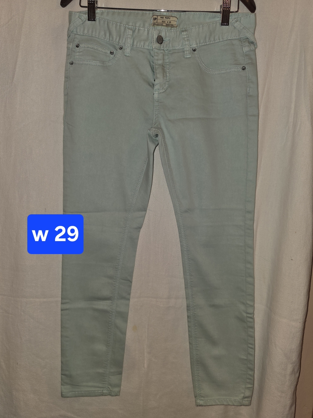 Free People Skinny Jeans in Light Mint
